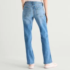 Arizona Womens Juniors Low Rise Straight Leg Jean