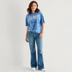 Arizona Womens Juniors Low Rise Bootcut Jean