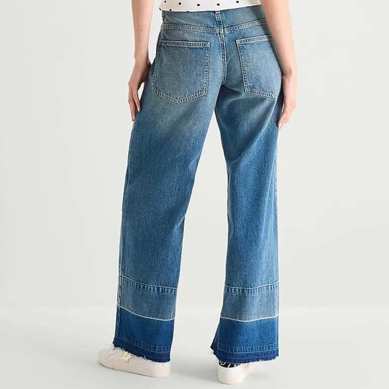 Arizona Womens Juniors Low Rise Baggy Fit Jean