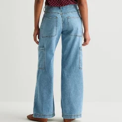 Arizona Womens Juniors Low Rise Baggy Fit Jean