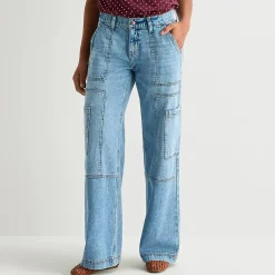 Arizona Womens Juniors Low Rise Baggy Fit Jean