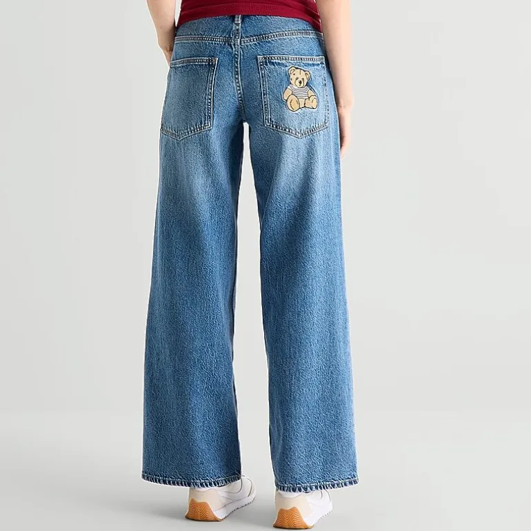Arizona Womens Juniors Low Rise Baggy Fit Jean