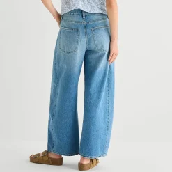 Arizona Womens Juniors Low Rise Barrel Jean