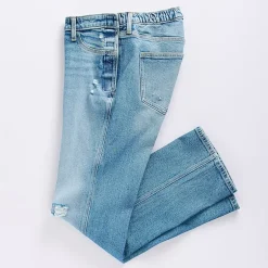 Arizona Womens Juniors Low Rise Adaptive Seated Wear Straight Leg Jean