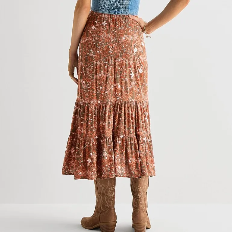 Arizona Womens Juniors Maxi Skirt