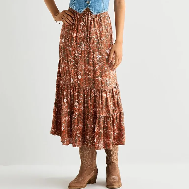 Arizona Womens Juniors Maxi Skirt