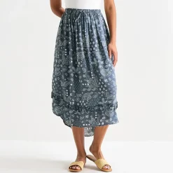 Arizona Womens Juniors Mid Rise Maxi Skirt