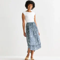Arizona Womens Juniors Mid Rise Maxi Skirt