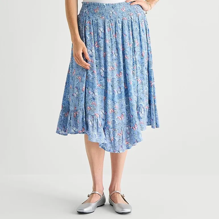 Arizona Womens Juniors Mid Rise Maxi Skirt