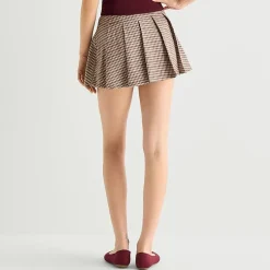 Arizona Womens Juniors Mid Rise Pleated Skirt