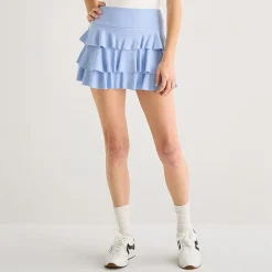 Arizona Womens Juniors Mid Rise Mini Active Pleated Skirt