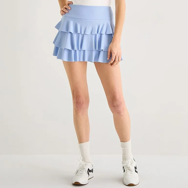 Arizona Womens Juniors Mid Rise Mini Active Pleated Skirt