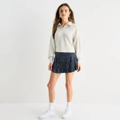 Arizona Womens Juniors Mid Rise Mini Active Pleated Skirt