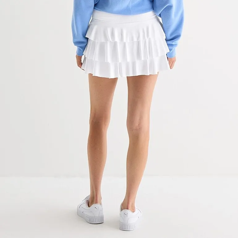 Arizona Womens Juniors Mid Rise Mini Active Pleated Skirt