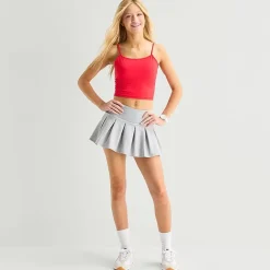Arizona Womens Juniors Mini Pleated Skirt