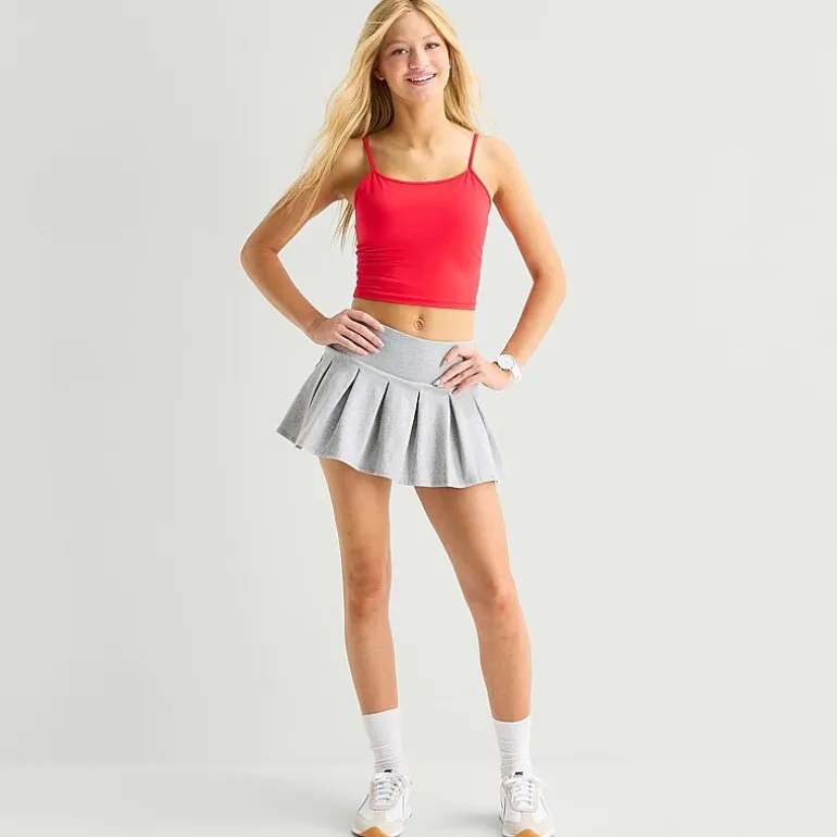 Arizona Womens Juniors Mini Pleated Skirt