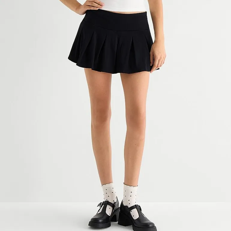 Arizona Womens Juniors Mini Pleated Skirt