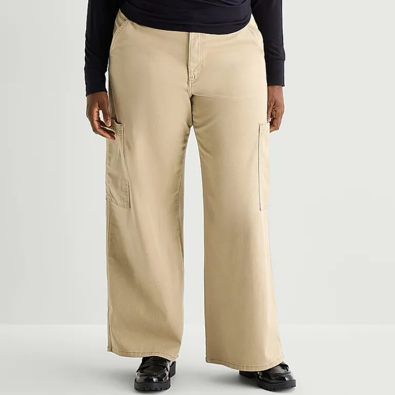 Arizona Womens Juniors Plus Low Rise Cargo Pant