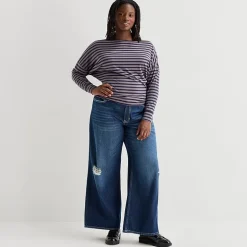 Arizona Womens Juniors Plus Low Rise Baggy Fit Jean