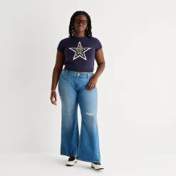 Arizona Womens Juniors Plus Low Rise Bootcut Jean