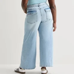 Arizona Womens Juniors Plus Low Rise Baggy Fit Jean