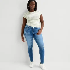 Arizona Womens Juniors Plus Skinny Fit Jean