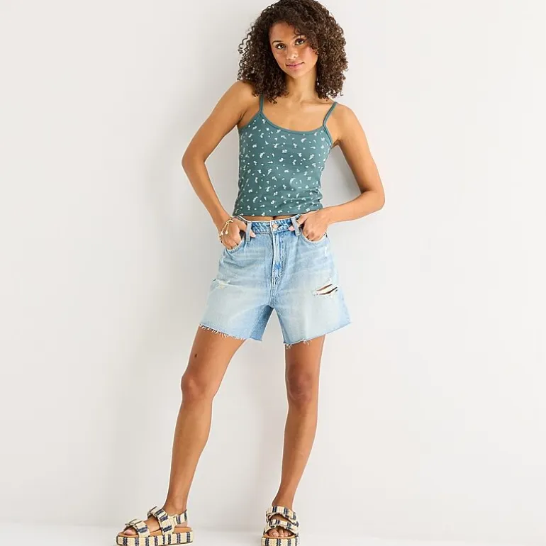 Arizona Womens Juniors Scoop Neck Sleeveless Tank Top