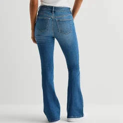 Arizona Womens Juniors Short Low Rise Bootcut Jean