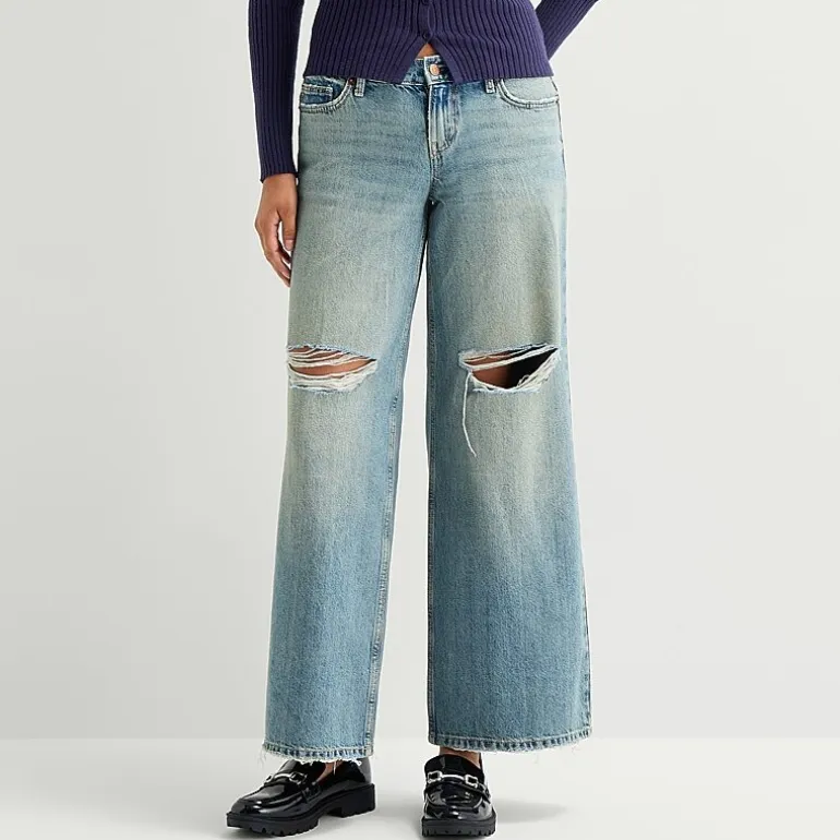 Arizona Womens Juniors Short Low Rise Baggy Fit Jean