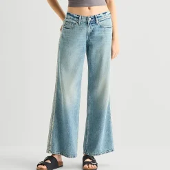 Arizona Womens Juniors Short Low Rise Baggy Fit Jean