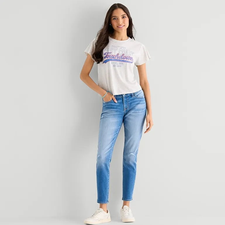 Arizona Womens Juniors Short Skinny Fit Jean