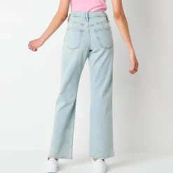 Arizona Womens Juniors Short High Rise Curvy Fit Jean