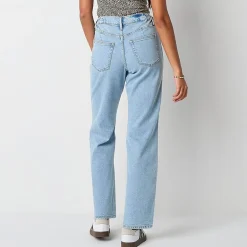Arizona Womens Juniors Short High Rise Curvy Fit Jean