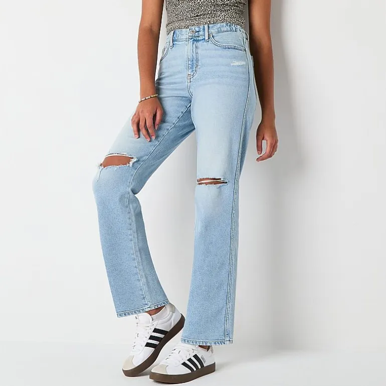 Arizona Womens Juniors Short High Rise Curvy Fit Jean