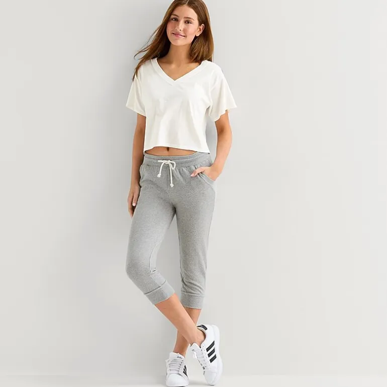 Arizona Womens Juniors Skinny Mid Rise Lounge Pant