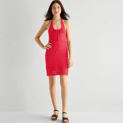 Arizona Womens Juniors Sleeveless Casual Bodycon Dress