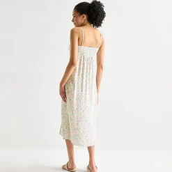 Arizona Womens Juniors Sleeveless Floral Midi Slip Dress