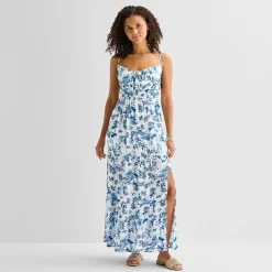 Arizona Womens Juniors Sleeveless Maxi Dress