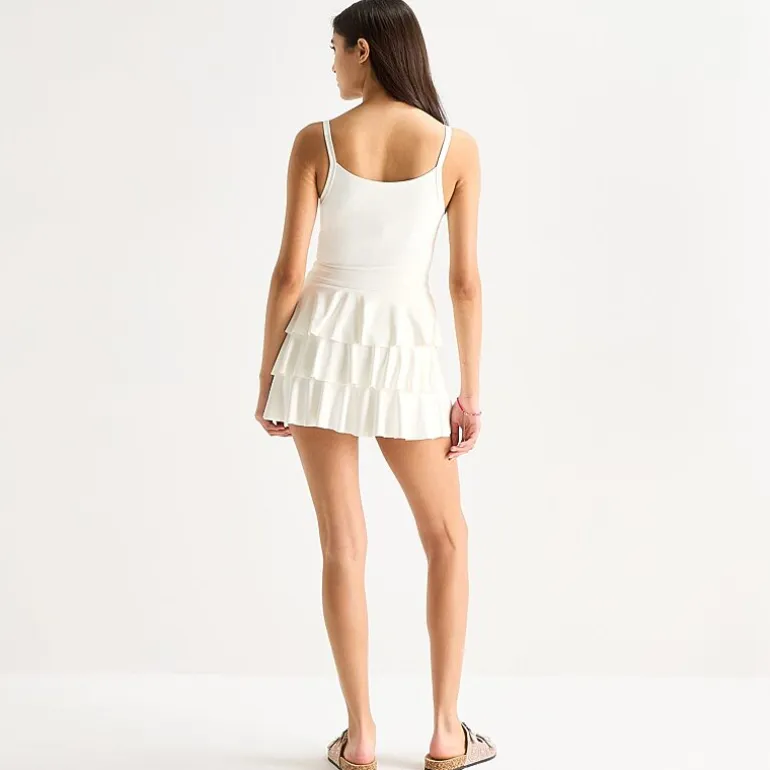 Arizona Womens Juniors Sleeveless Skater Dress