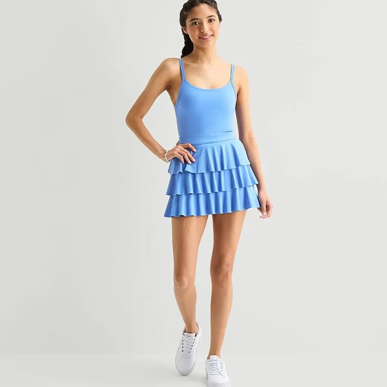 Arizona Womens Juniors Sleeveless Skater Dress