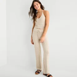 Arizona Womens Juniors Straight Low Rise Pull-On Pant