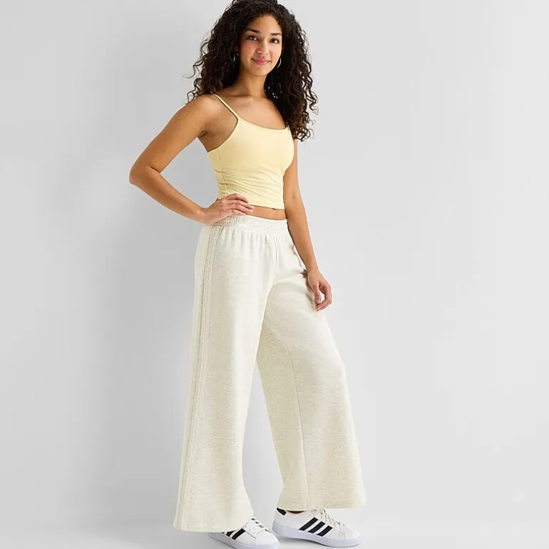 Arizona Womens Juniors Straight Fleece Sweatpant