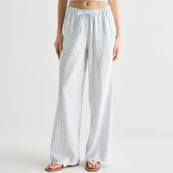 Arizona Womens Juniors Straight Low Rise Drawstring Pant