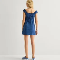 Arizona Womens Juniors Sweetheart Neck Sleeveless Babydoll Dress