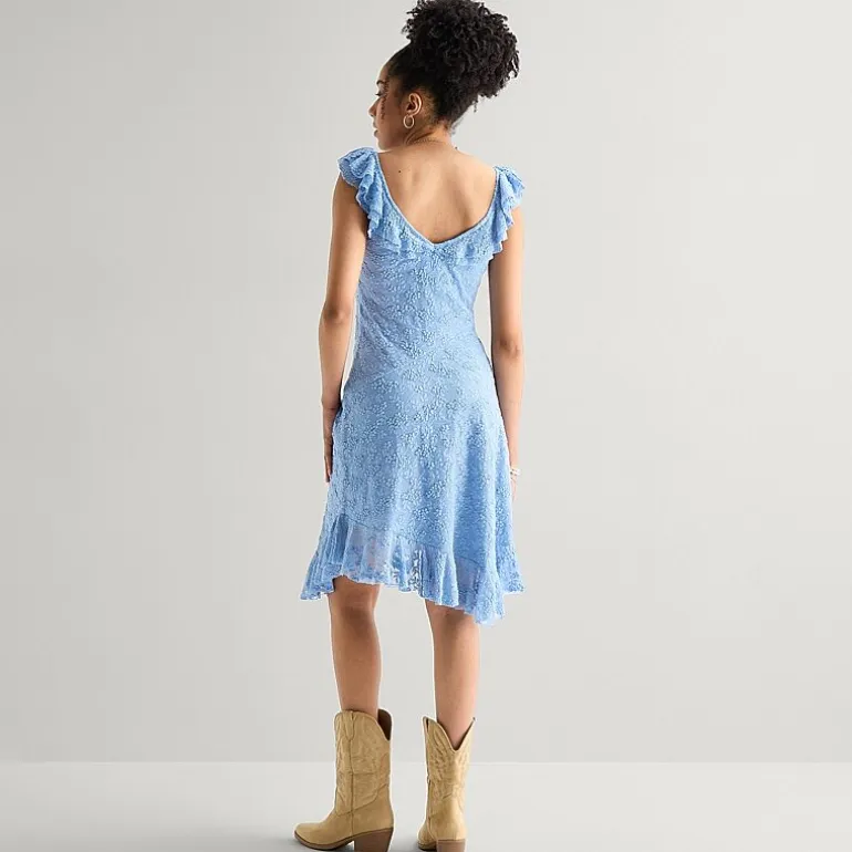 Arizona Womens Juniors U Neck Sleeveless Fit + Flare Dress