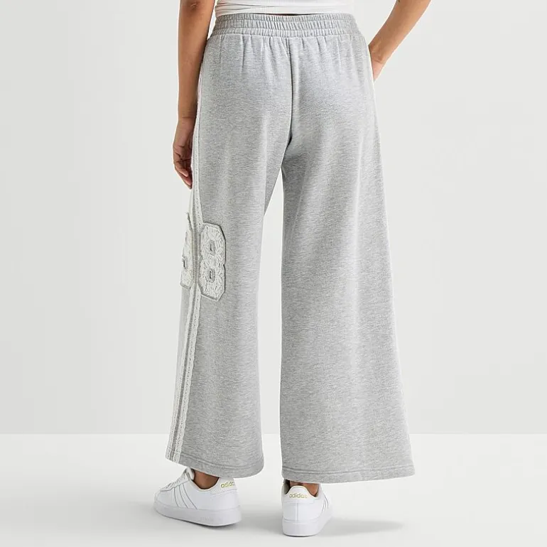 Arizona Womens Juniors Wide Leg Mid Rise Sweatpant