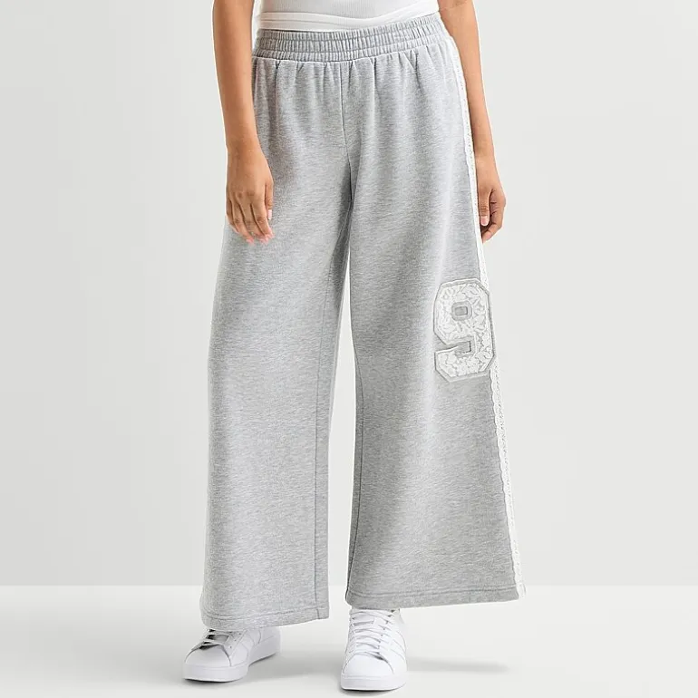Arizona Womens Juniors Wide Leg Mid Rise Sweatpant