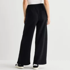 Arizona Womens Juniors Wide Leg Fleece Sweatpant