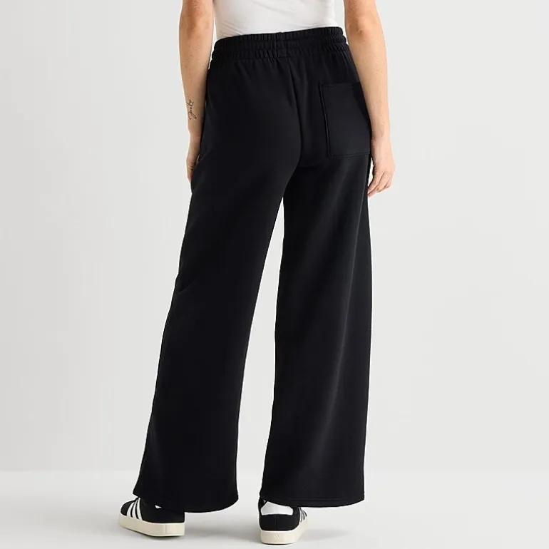 Arizona Womens Juniors Wide Leg Fleece Sweatpant