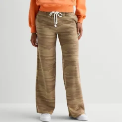 Arizona Womens Juniors Wide Leg Fleece Sweatpant